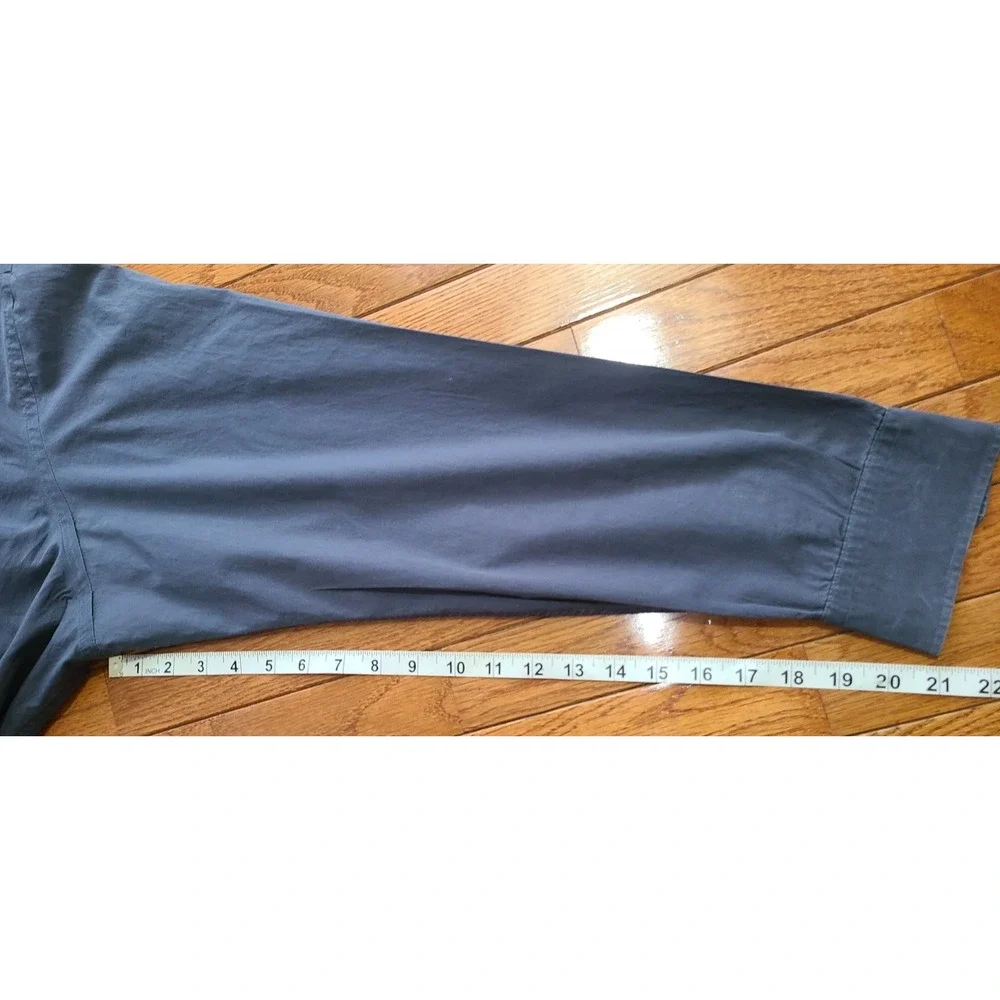 Banana Republic Mens Long Sleeve Collared Shirt Charcoal Gray XL Preppy Classic‎
